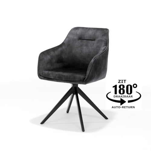 Astrid Swivel Chair – Anthracite