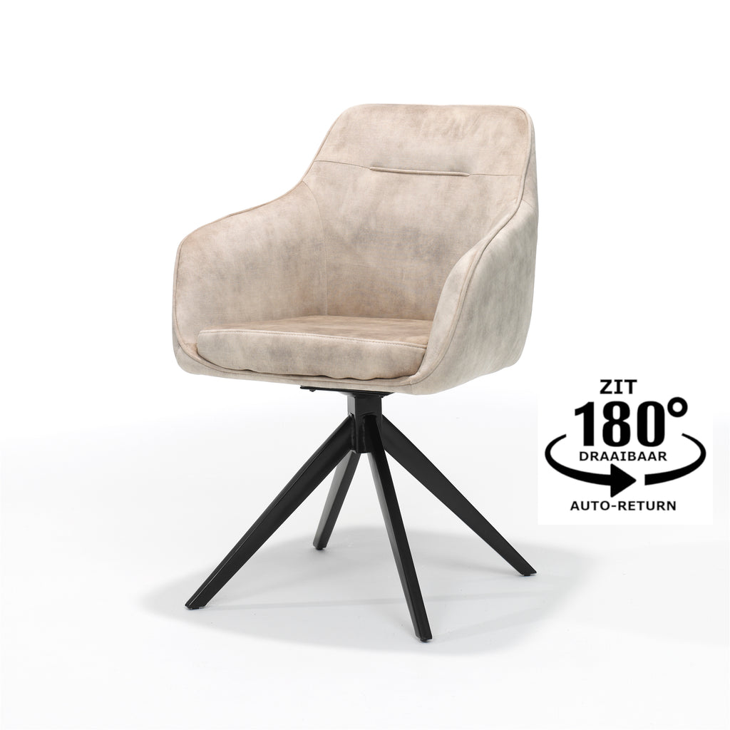 Astrid Swivel Chair – Sand