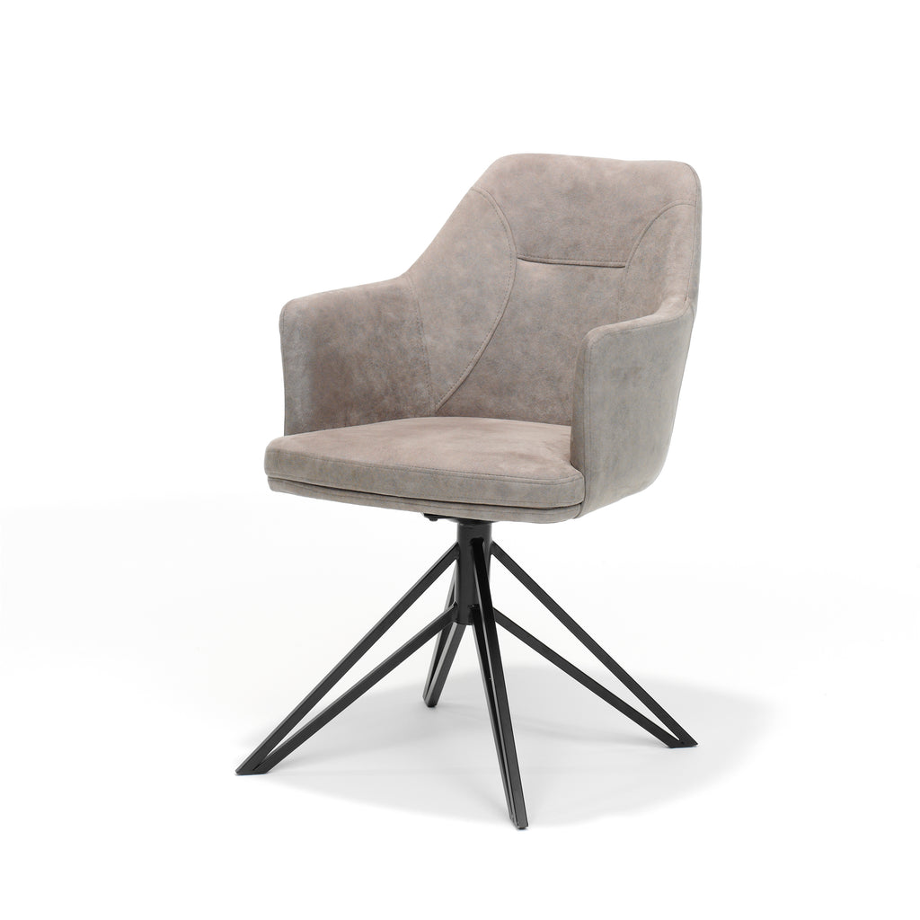 Bellina Swivel Chair – Pebble