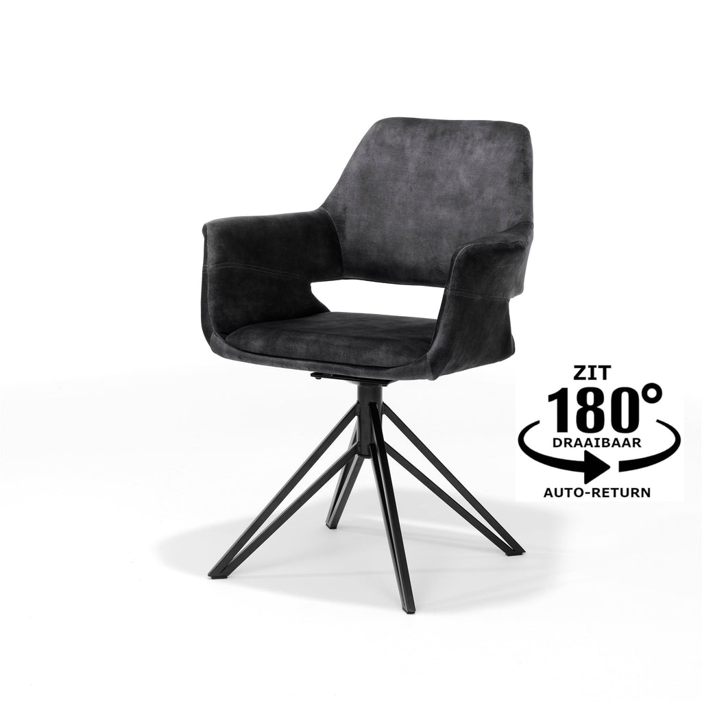 Rana Swivel Chair – Anthracite