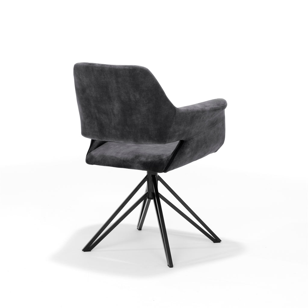 Rana Swivel Chair – Anthracite