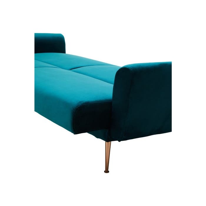 Adelaide Sofa Bed – Blue-Green Velvet