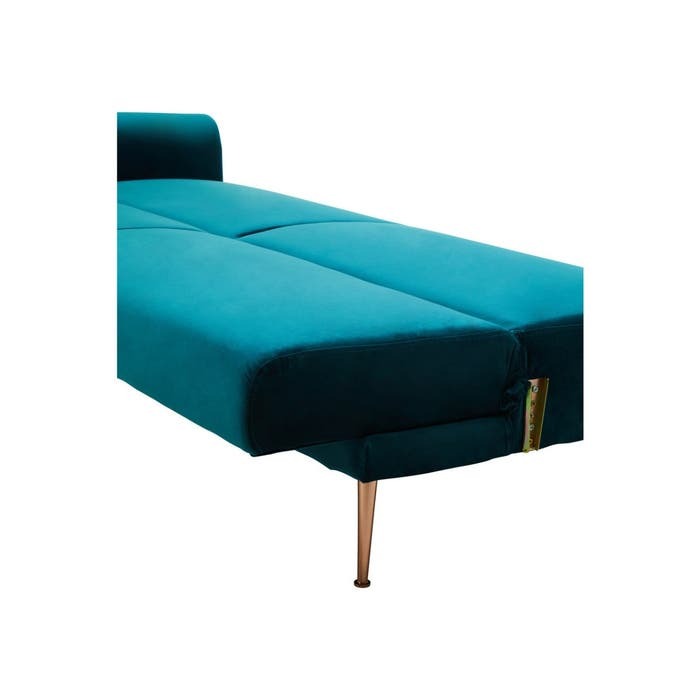 Adelaide Sofa Bed – Blue-Green Velvet