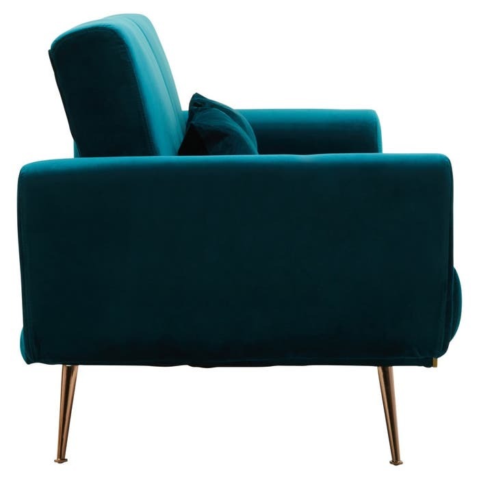 Adelaide Sofa Bed – Blue-Green Velvet