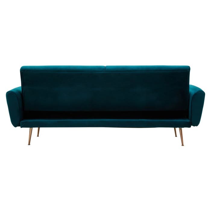 Adelaide Sofa Bed – Blue-Green Velvet