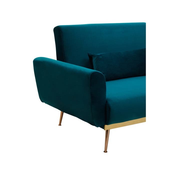 Adelaide Sofa Bed – Blue-Green Velvet