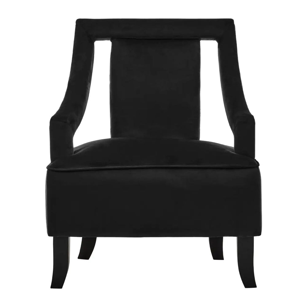 Alain Armchair – Black Velvet