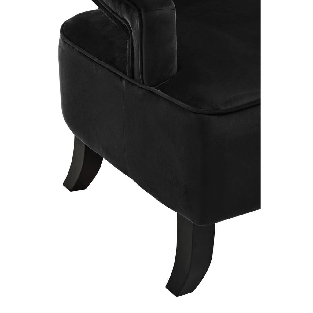 Alain Armchair – Black Velvet