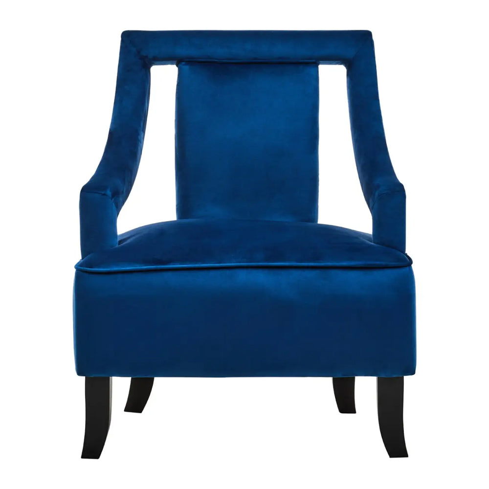 Alain Armchair – Midnight Blue Velvet