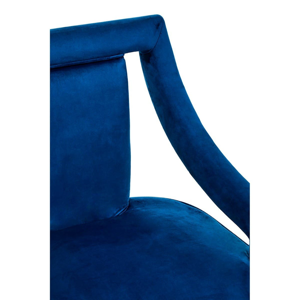 Alain Armchair – Midnight Blue Velvet