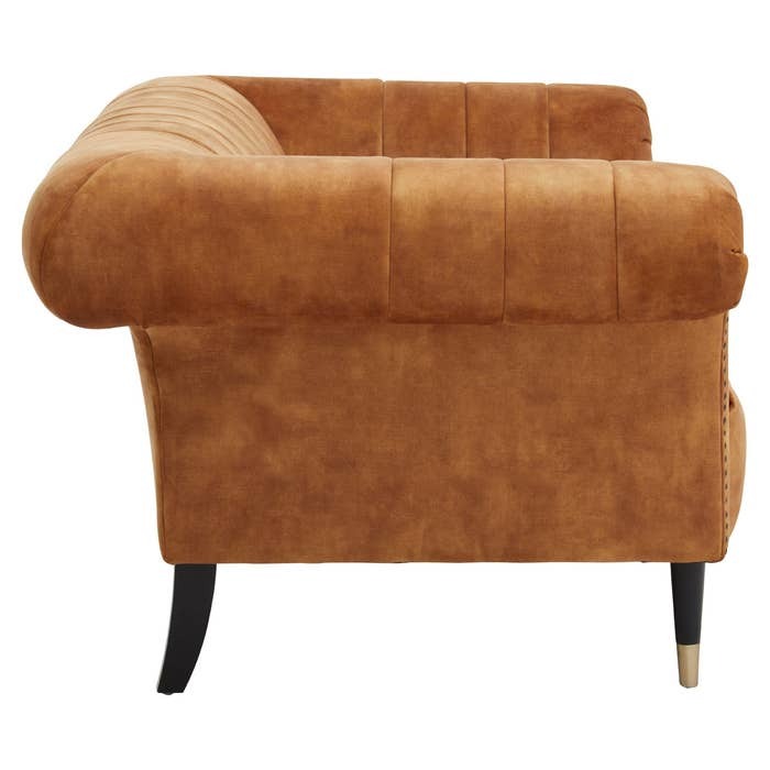 Annette 2-Seater Sofa – Gold Velvet