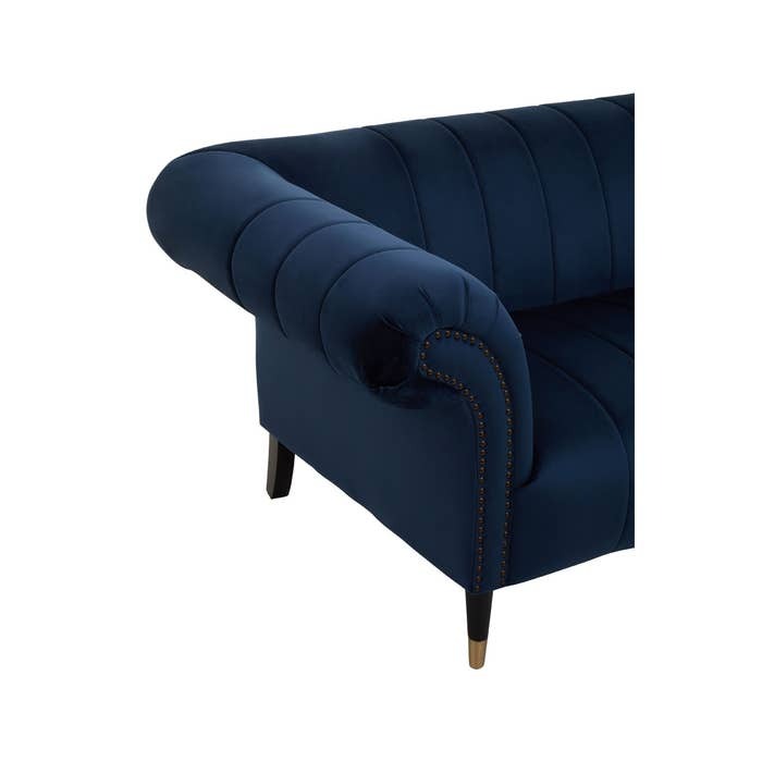 Annette 2-Seater Sofa – Midnight Blue Velvet