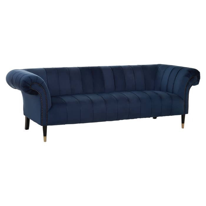 Annette 3-Seater Sofa – Midnight Blue Velvet