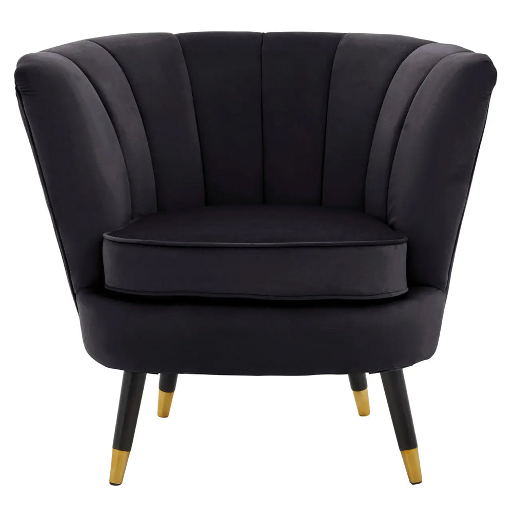 Arabella Armchair – Black Velvet