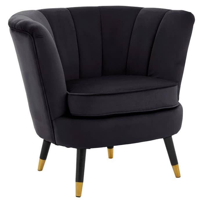 Arabella Armchair – Black Velvet