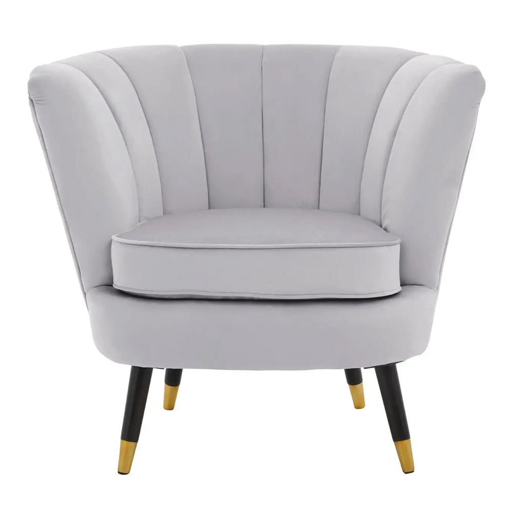 Arabella Armchair – Grey Velvet