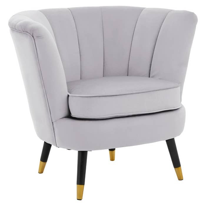 Arabella Armchair – Grey Velvet