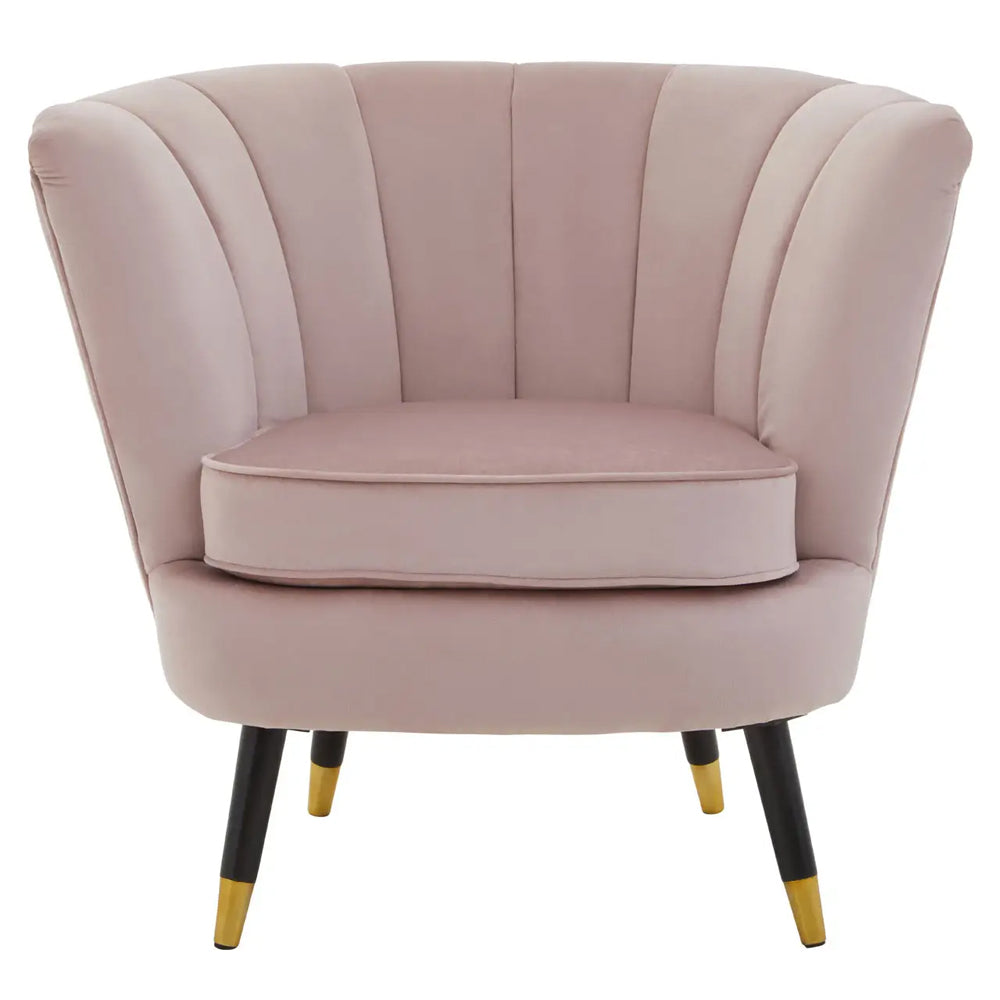 Arabella Armchair – Pink Velvet