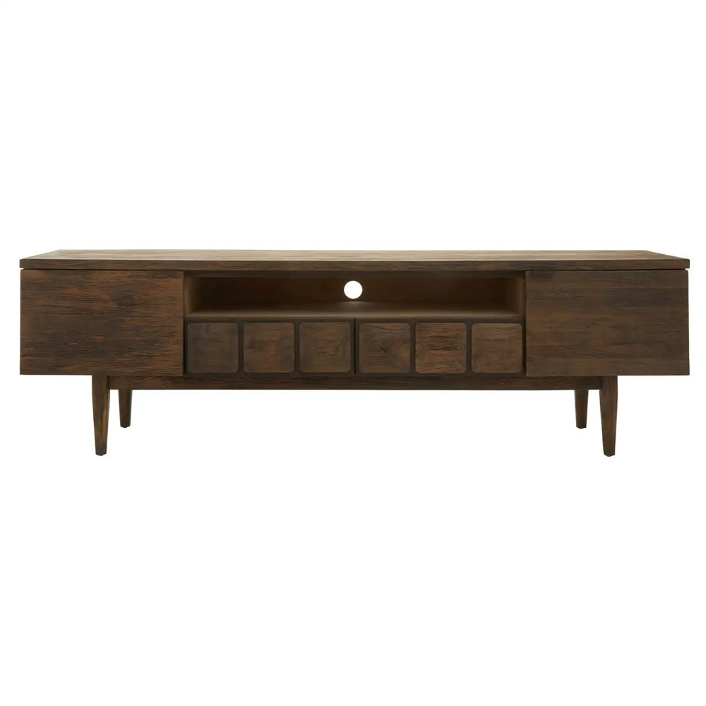 Asher Media Unit in Oak Wood