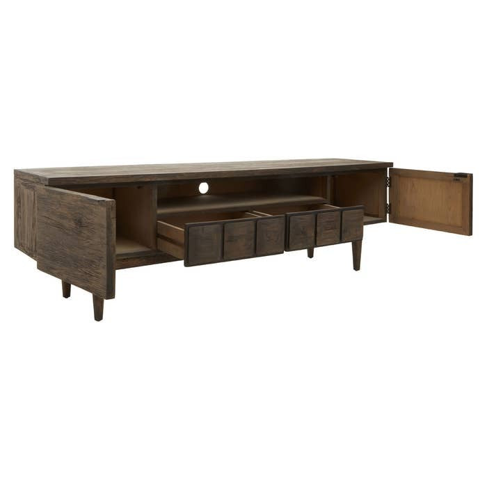 Asher Media Unit in Oak Wood