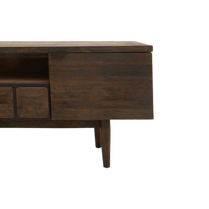 Asher Media Unit in Oak Wood