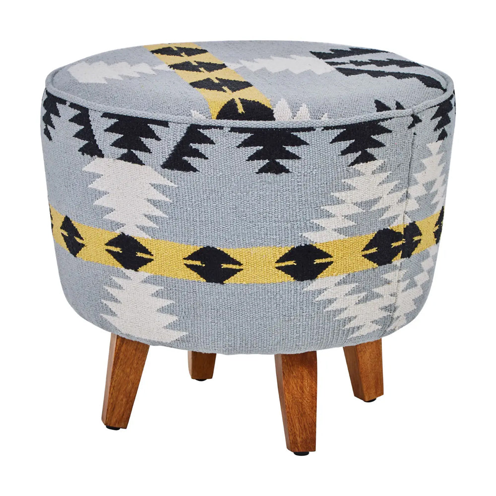 Ashlynn Geometric Stool – Multi-coloured