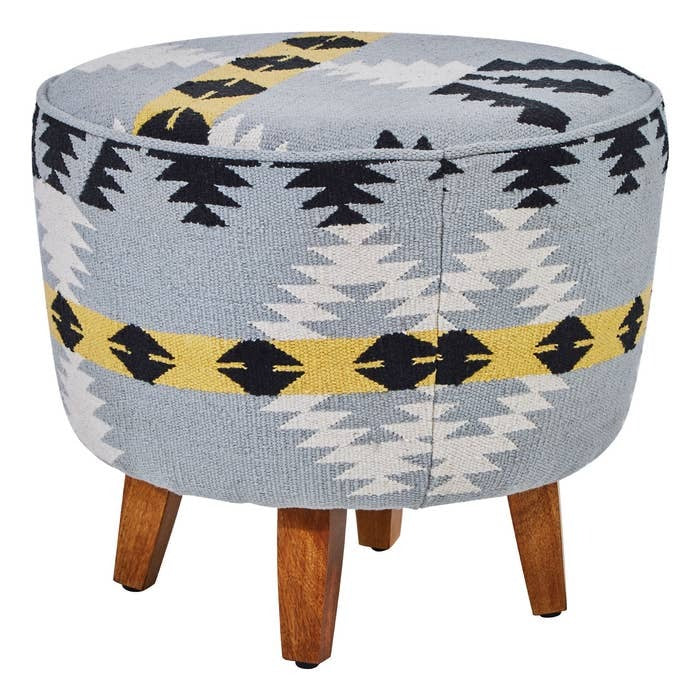 Ashlynn Geometric Stool – Multi-coloured