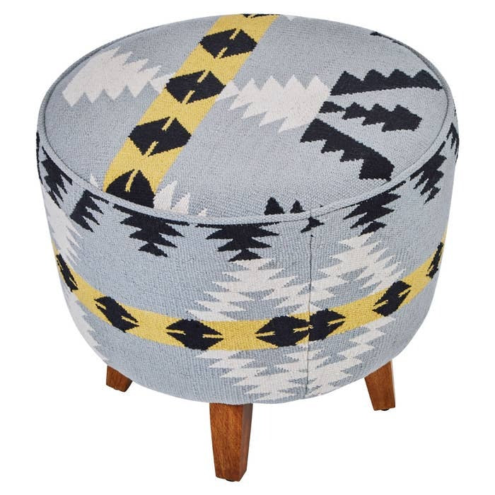 Ashlynn Geometric Stool – Multi-coloured