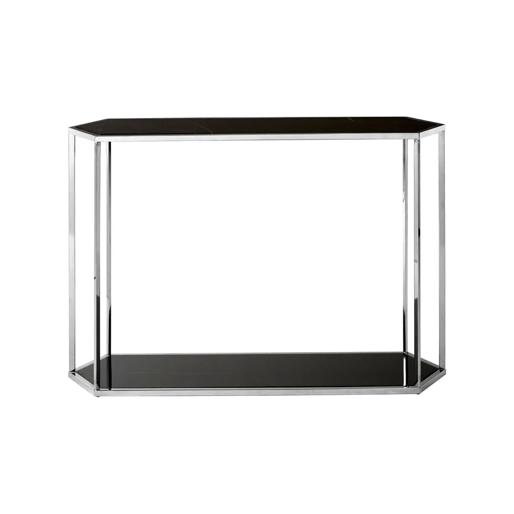 Aspen Silver Frame Console Table