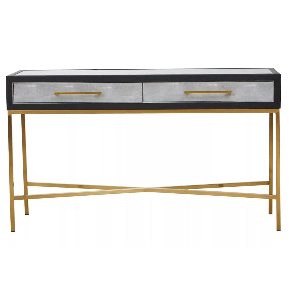 Aurelius Console Table in Grey Shagreen