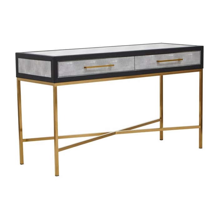 Aurelius Console Table in Grey Shagreen