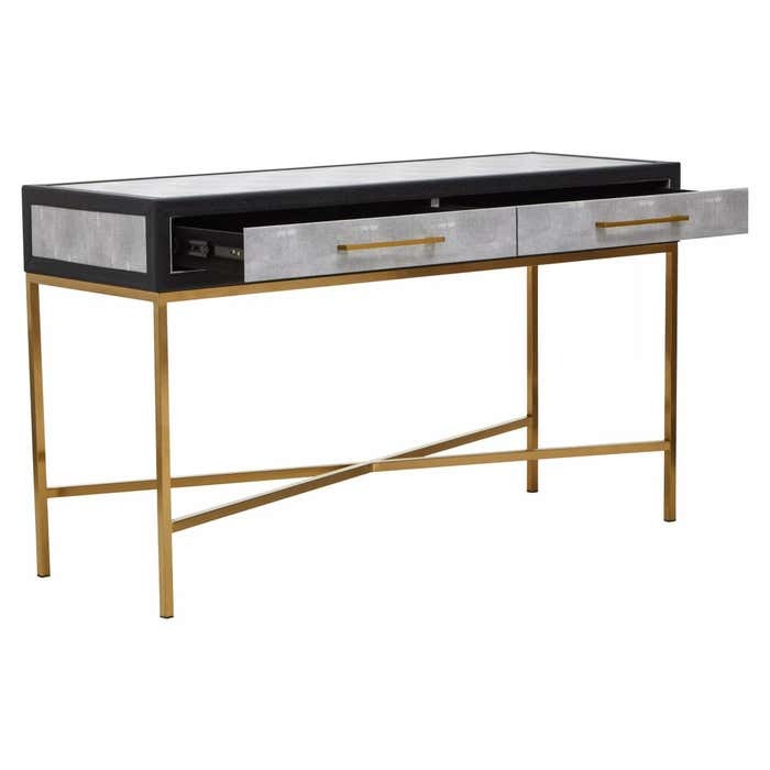 Aurelius Console Table in Grey Shagreen