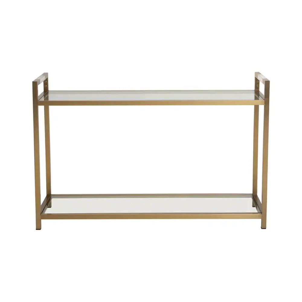 Axel Console Table – Matte Gold