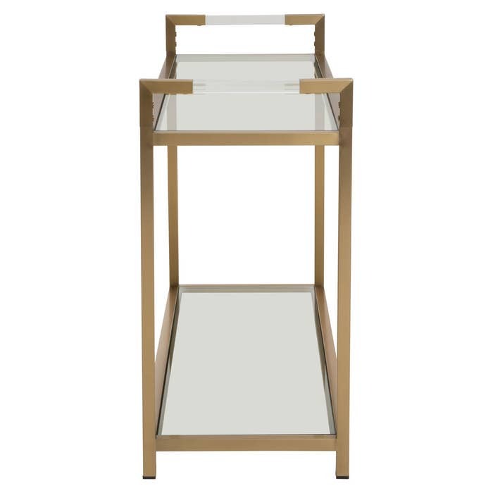 Axel Console Table – Matte Gold