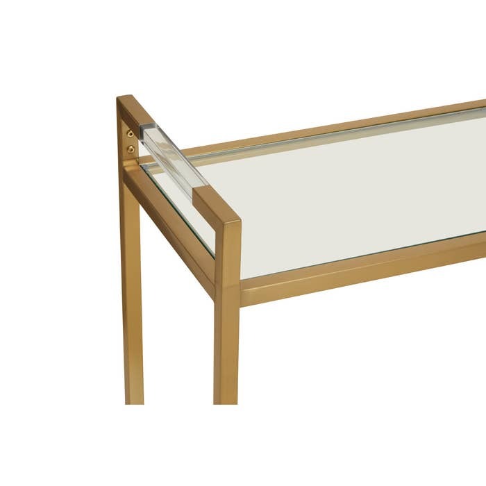 Axel Console Table – Matte Gold