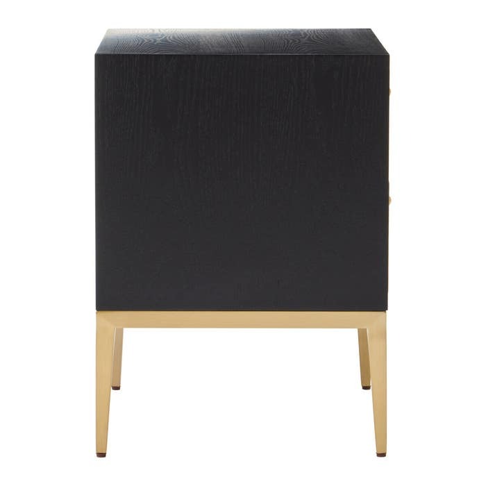 Azra Bedside Table – Grey Shagreen