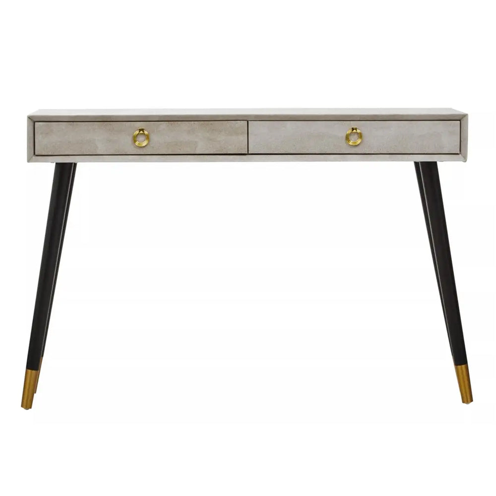 Casper Console Table in Natural Shagreen