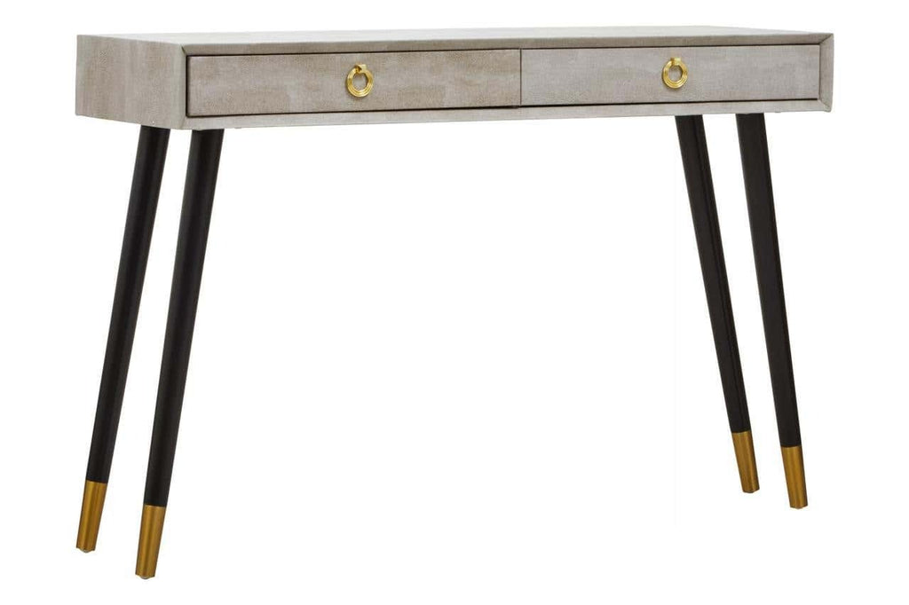 Casper Console Table in Natural Shagreen