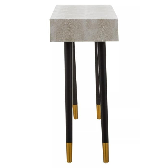 Casper Console Table in Natural Shagreen