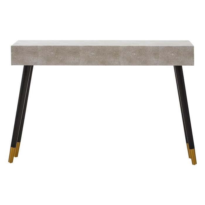 Casper Console Table in Natural Shagreen