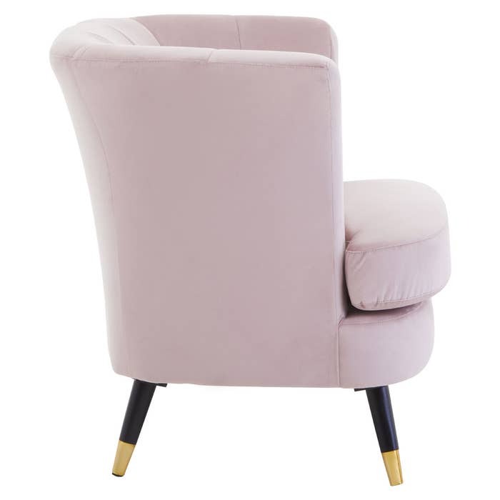 Castaneda Armchair – Dusky Pink Velvet