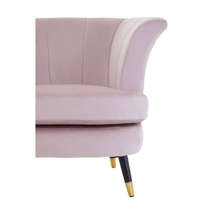 Castaneda Armchair – Dusky Pink Velvet