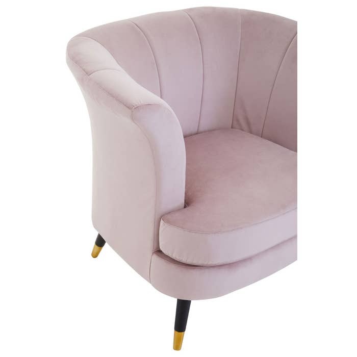 Castaneda Armchair – Dusky Pink Velvet