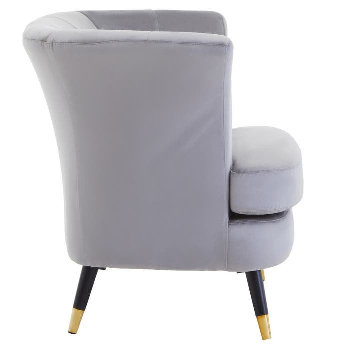 Castaneda Armchair – Grey Velvet