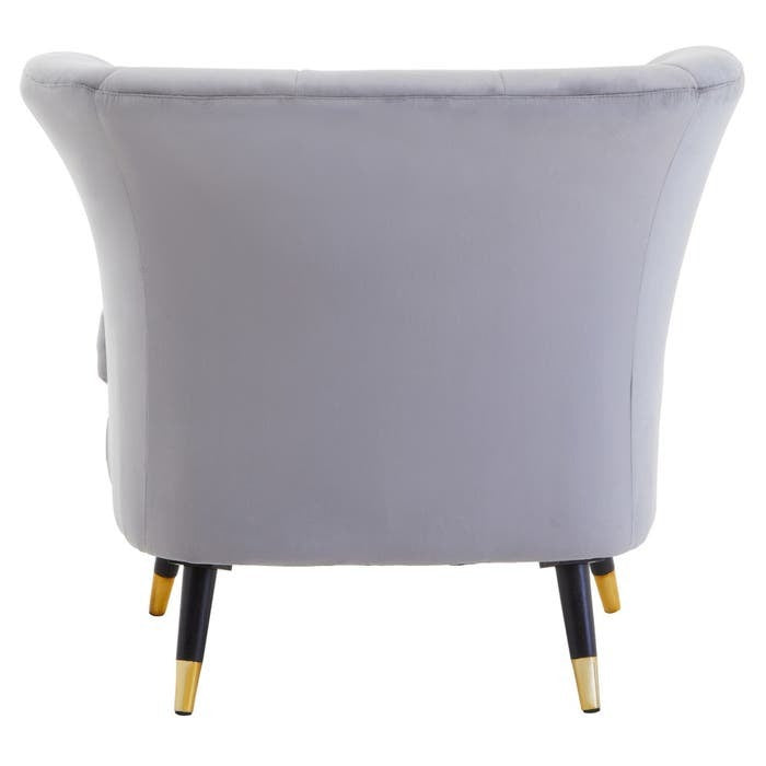 Castaneda Armchair – Grey Velvet