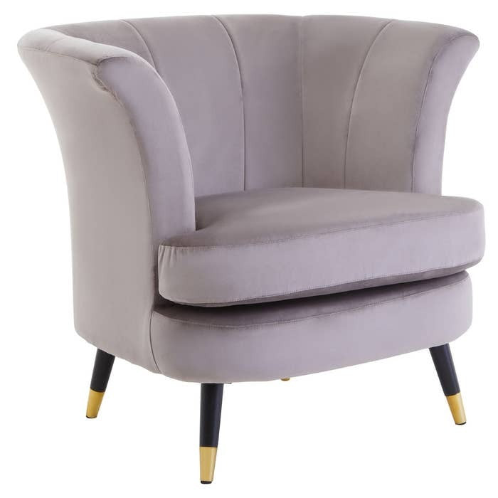 Castaneda Armchair – Mink Velvet