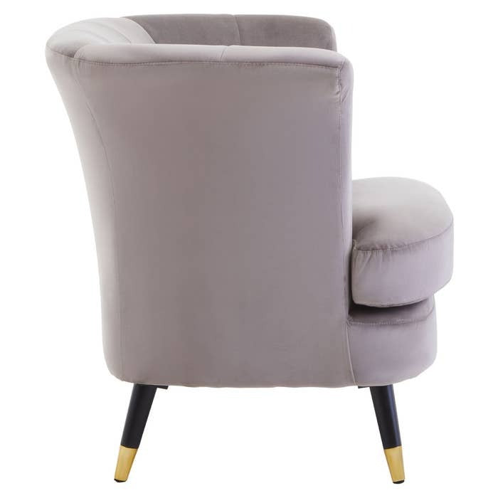 Castaneda Armchair – Mink Velvet