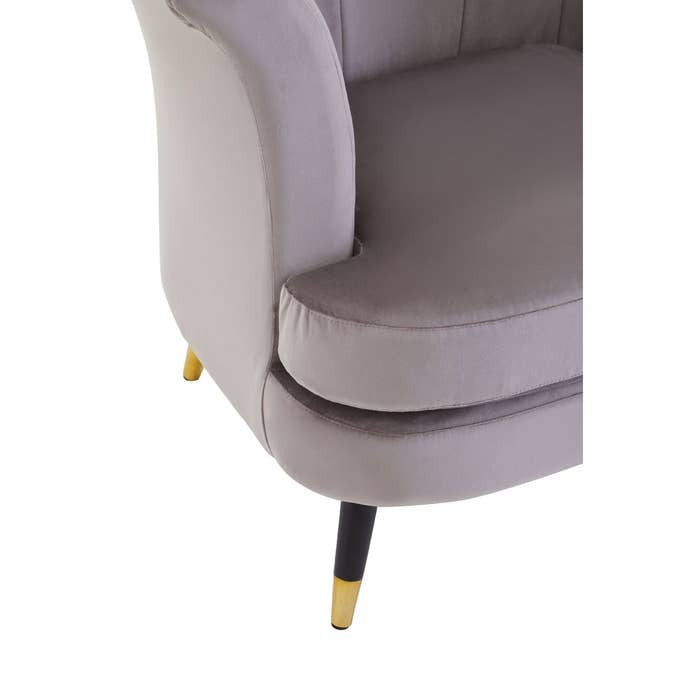 Castaneda Armchair – Mink Velvet