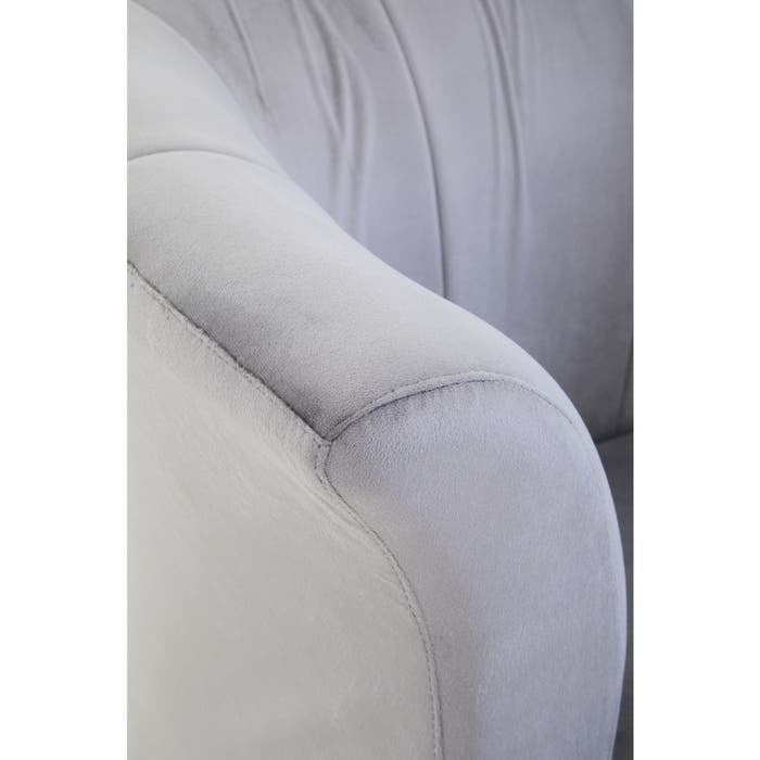 Castaneda Armchair – Grey Velvet