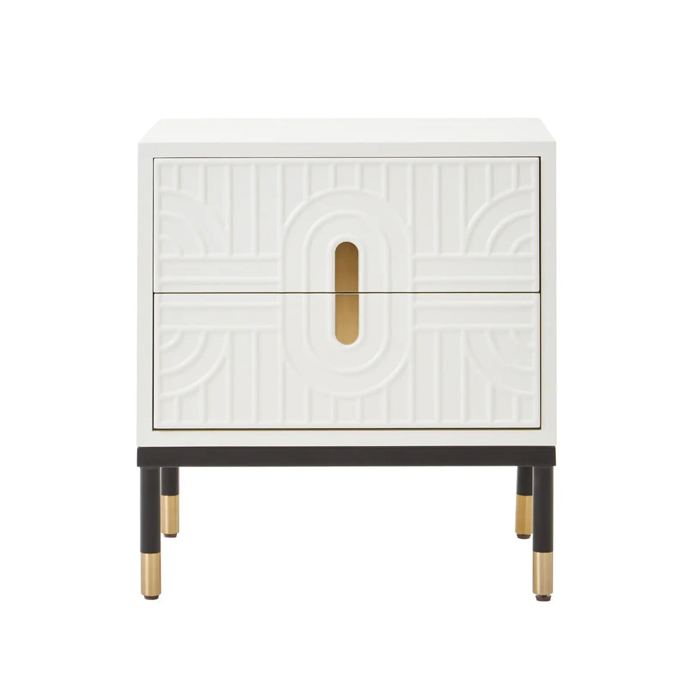 Cavan Geometric Chest – Off-white